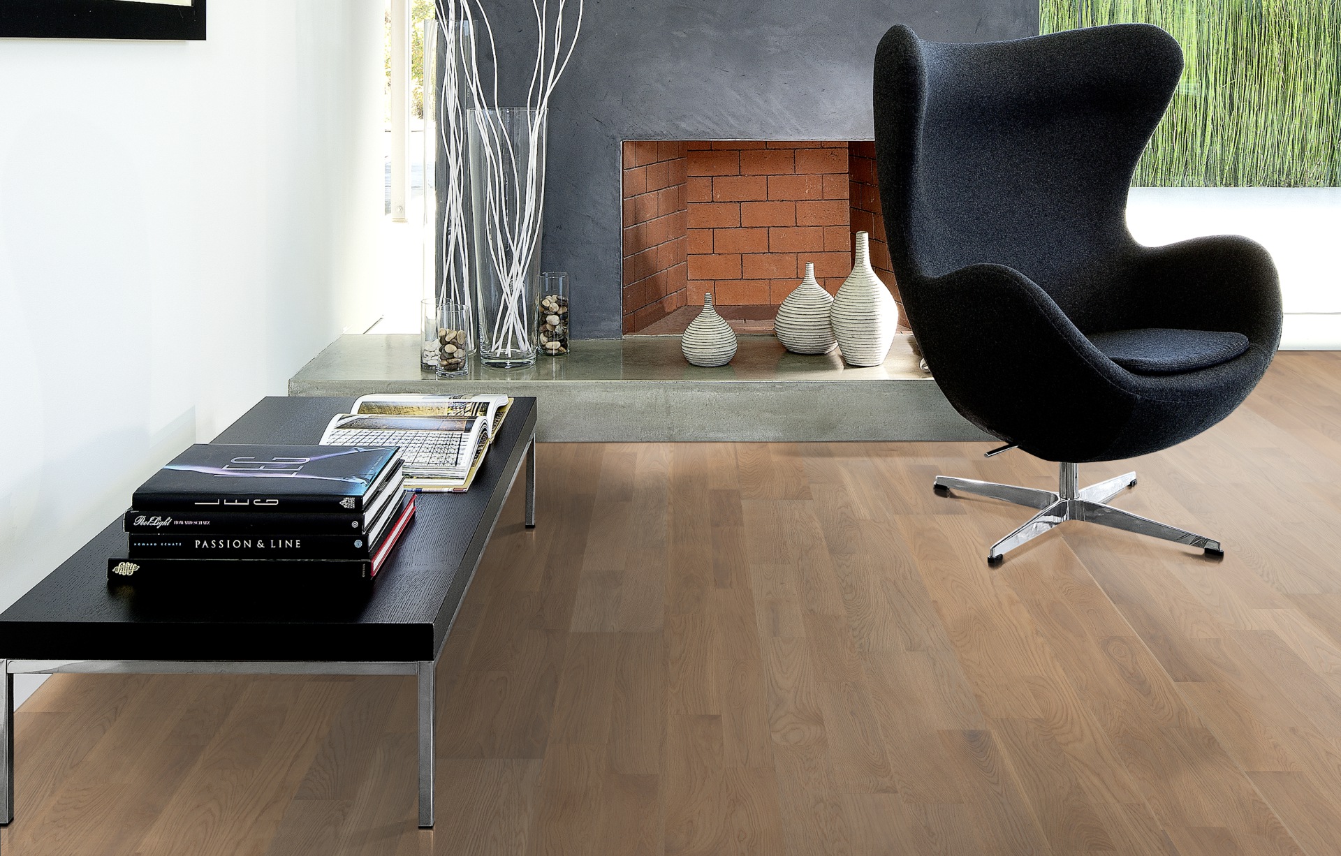 Паркетная доска Kahrs Песочная Дуб Портофино Portofino 152N38EK0VKW240 Variation 2423×200×15 фото в интерьере